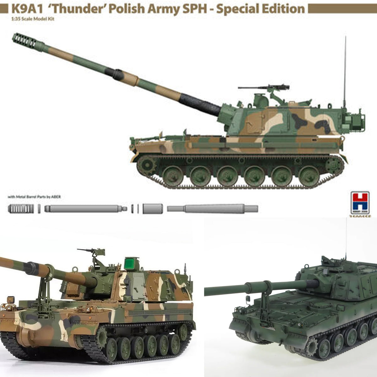 Hobby 2000 1/35 K9A1 Thunder Polish Army SPH Special Edition 35005SE plastic model kit