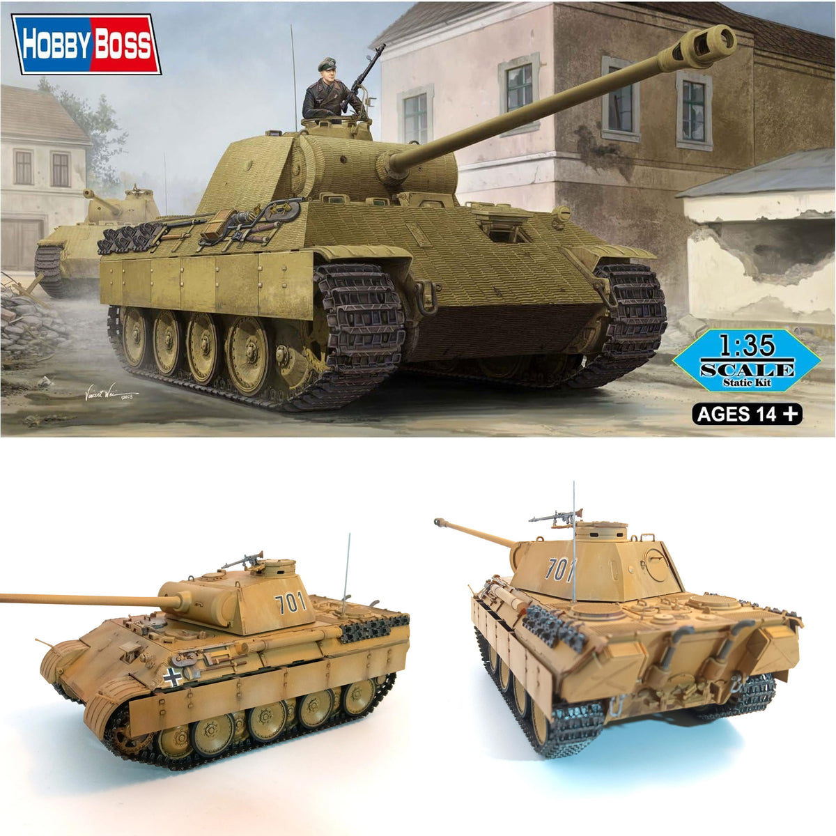 HobbyBoss 1/35 Panther Ausf.A Sd.Kfz.171 HBB84506 plastic model kit