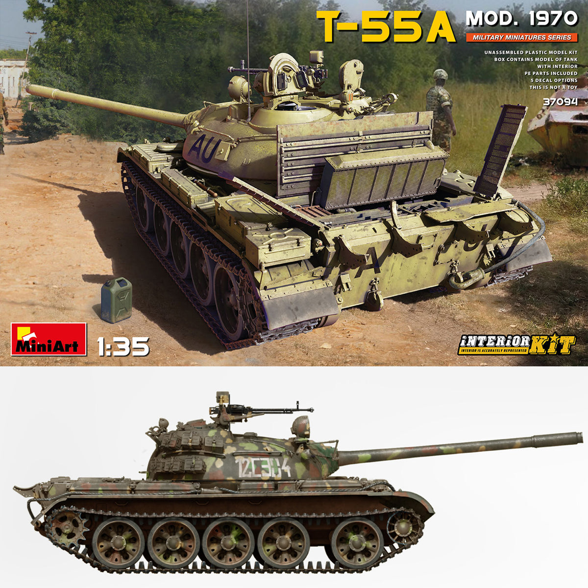 MiniArt 1/35 T-55A Mod. 1970 - Full Interior Edition MIN37094